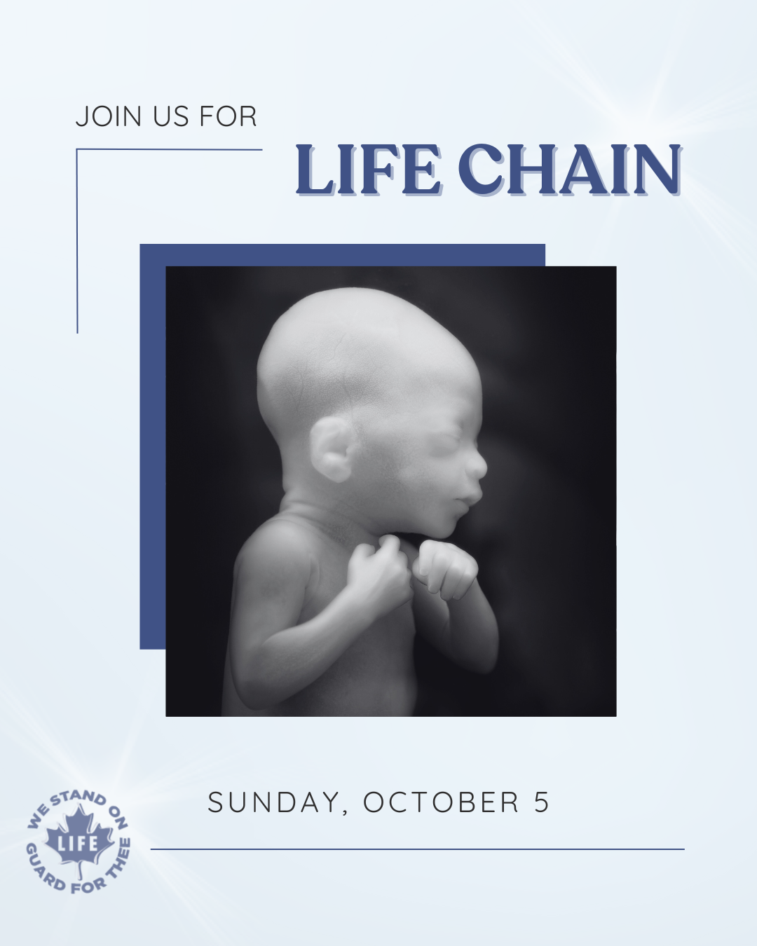 Life Chain 2025 Social Media Graphics