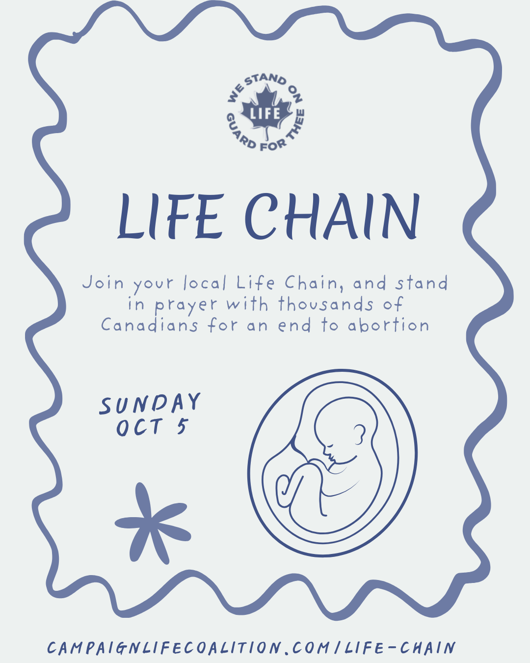 Life Chain 2025 Social Media Graphics