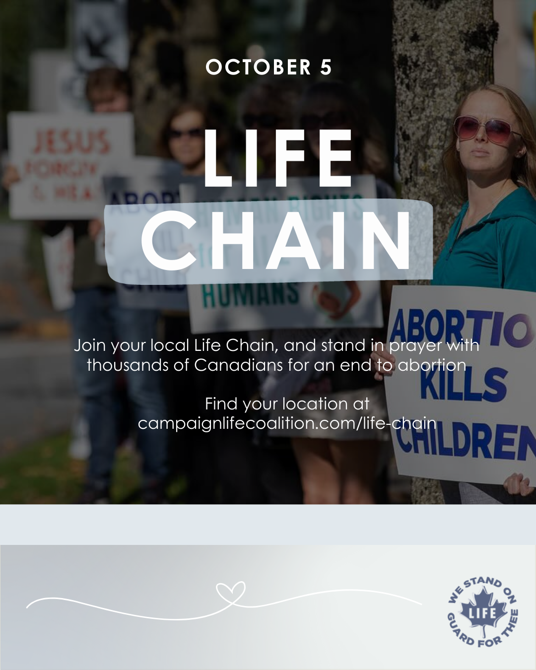Life Chain 2025 Social Media Graphics