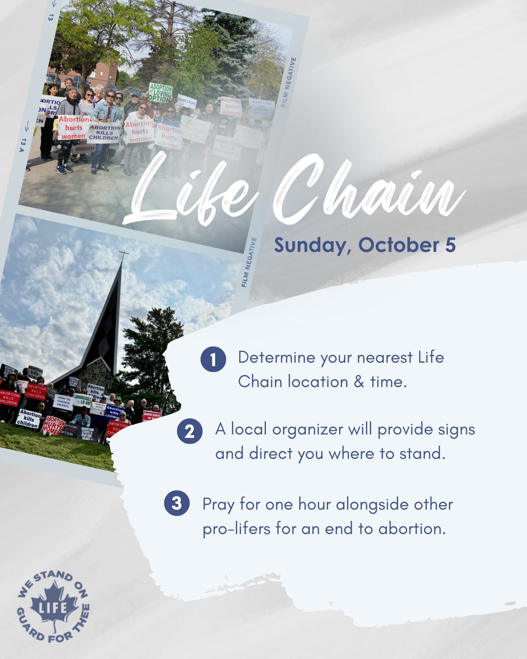Life Chain 2025 Social Media Graphics