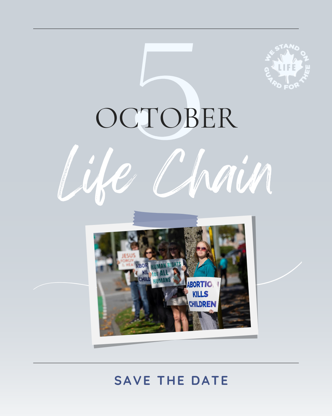 Life Chain 2025 Social Media Graphics