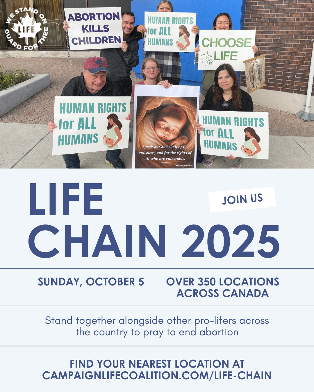 Life Chain 2025 Social Media Graphics