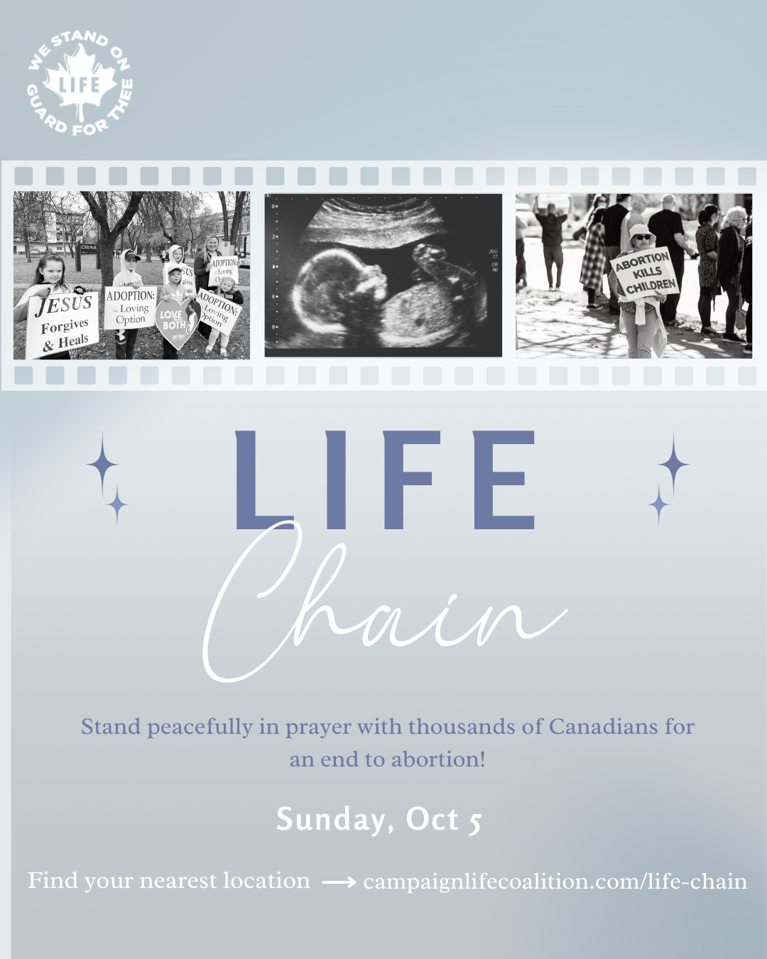 Life Chain 2025 Social Media Graphics