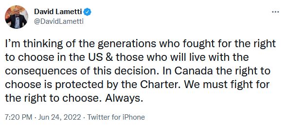 Lametti Tweet