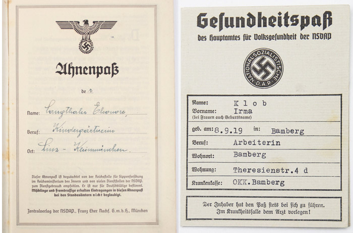 Nazi Health Pass
