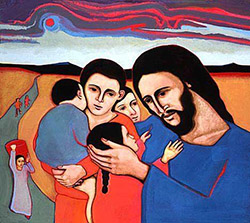 Jesus and the Children - Original Print