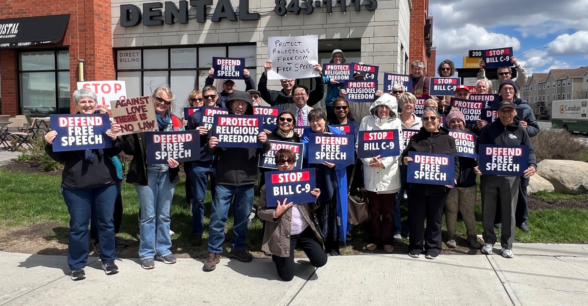 PRESS RELEASE: Citizens rally at Liberal MP offices across Canada against anti-Christian Bill C-9