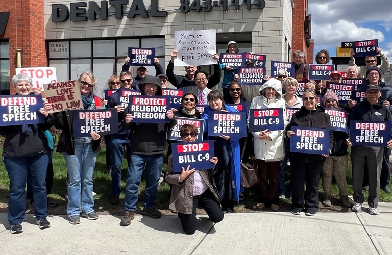 PRESS RELEASE: Citizens rally at Liberal MP offices across Canada against anti-Christian Bill C-9