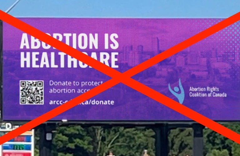 VICTORY: Billboard Company Removes Abortion Ad After Pro-life Protest